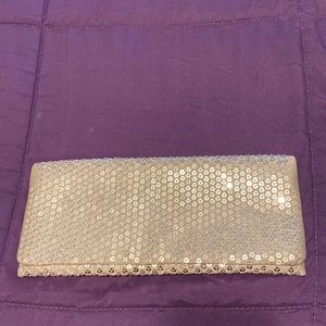 Vintage Silver Sequin Evening Bag
